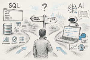 Read more about the article האם SQL מאבדת את הבכורה לפייתון בעידן הבינה המלאכותית?